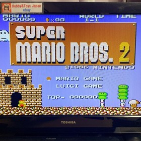 Nintendo Famicom Disk System Super Mario Bros.2 & Volleyball 1986 Tested Worked