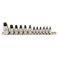 "Laser Tools Stubby Stern Stecknuss Bit Set 1/4\"D, 3/8\"D, 1/2\"D 12Stk 5521"