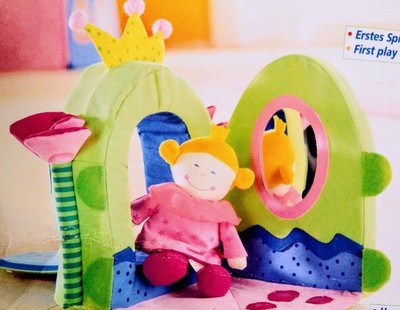 Haba 0994 Prinzessin Blumen Klapp-Schloss Haus PALAZZO + Tasche ab 1/2 Jahr TOP 