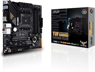 ASUS TUF GAMING B550M-PLUS AMD Ryzen 5000series AM4 DDR4 MicroATX Motherboard