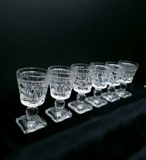 MCM Colony Park Lane Clear Cordial Glass Set Of 6