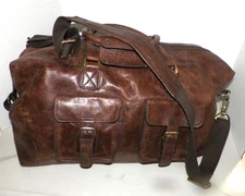 RAWLINGS FRANKIES 20” CIGAR BROWN DUFFLE BAG LUGGAGE TRAVEL WEEKENDER