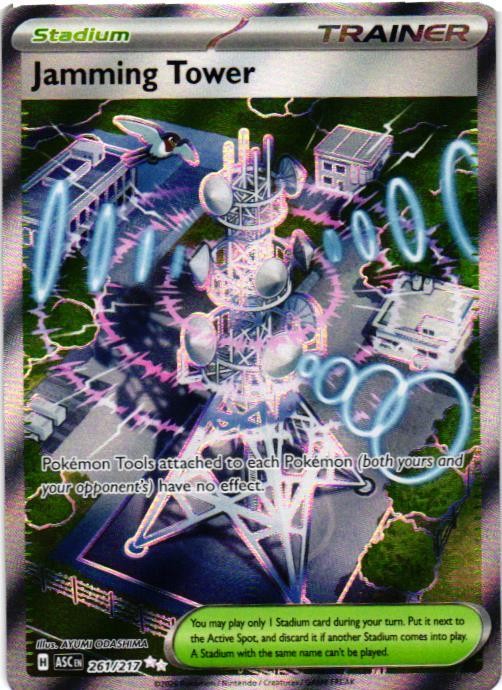 Jamming Tower 261/217 Ultra Rare Ascended Heroes Pokemon Near Mint