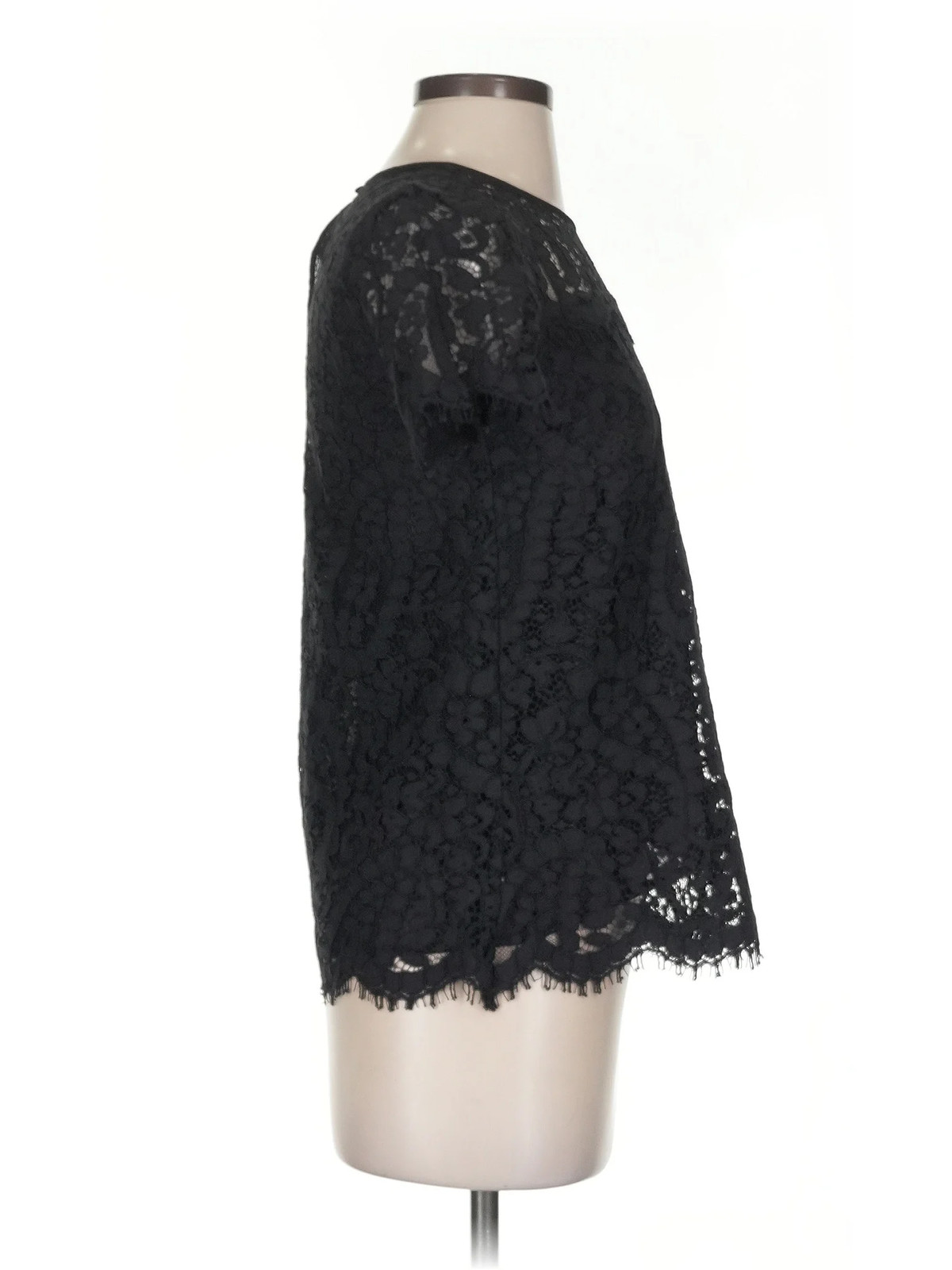 MICHAEL Michael Kors Women Black Short Sleeve Top XS thumbnail 3