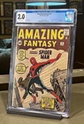 AMAZING FANTASY #15 MARVEL COMICS 1962 CGC 2.0 1ST APPEARANCE OF SPIDER-MAN