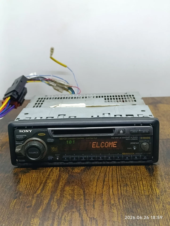 Autoradio MD Minidisc Sony MDX-C5960R Original Car Radio - Photo 2/4