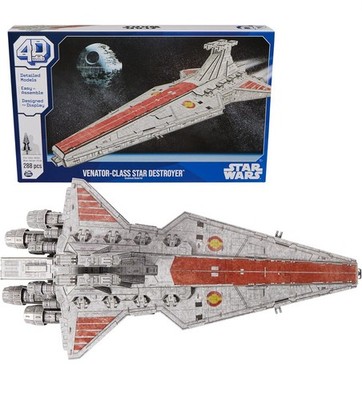 4D Build Star Wars Deluxe Venator-Class Star Destroyer Model Kit, Star Wars