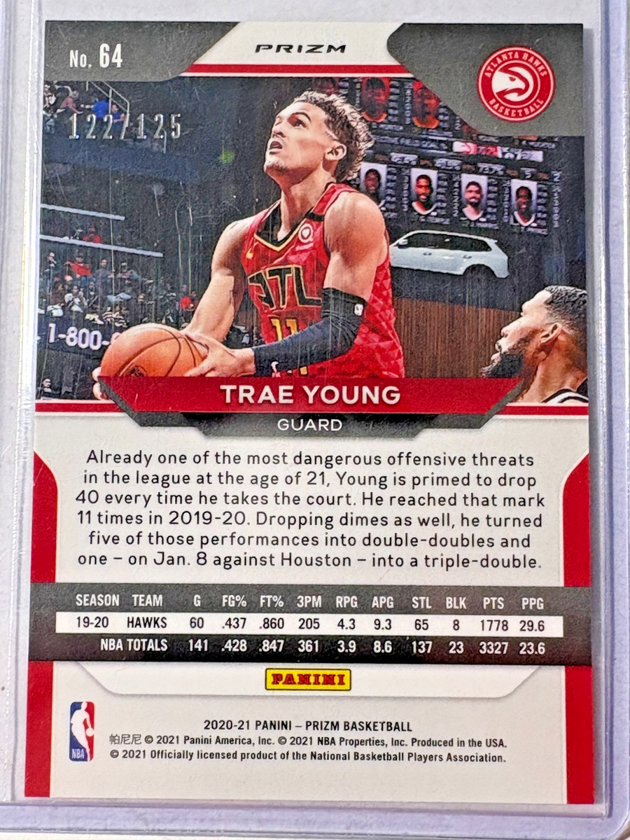 Trae Young 2020-21 Panini Prizm Prizms Fast Break Red #64 Atlanta