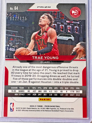 Trae Young 2020-21 Panini Prizm Prizms Fast Break Red #64 Atlanta