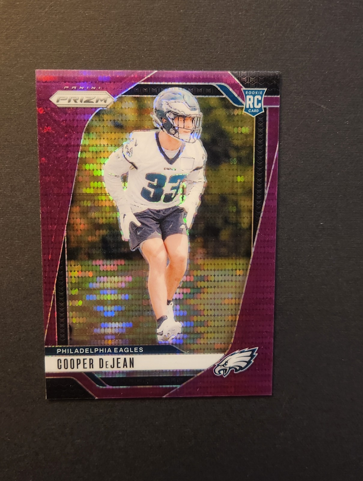 2024 Panini Prizm - Rookies Cooper DeJean #321 Purple Pulsar Prizm (RC)