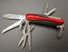 Red Metal Finish Multi Tool Pocket Knife Saw ...