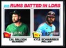 2026 Topps Heritage Baseball Chrm Runs Btd LDRS #3 Cal Raleigh / Kyle Schwarber