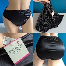 RARE Vintage Victoria's Secret Second Skin Satin Size M HTF Y2K 1990s NWT Black