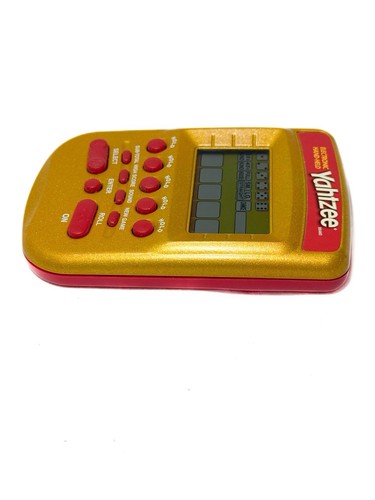 2002 TESTED Vintage Yahtzee 04511 Gold & Red Electronic Hand-Held Portable Game - Picture 3 of 5