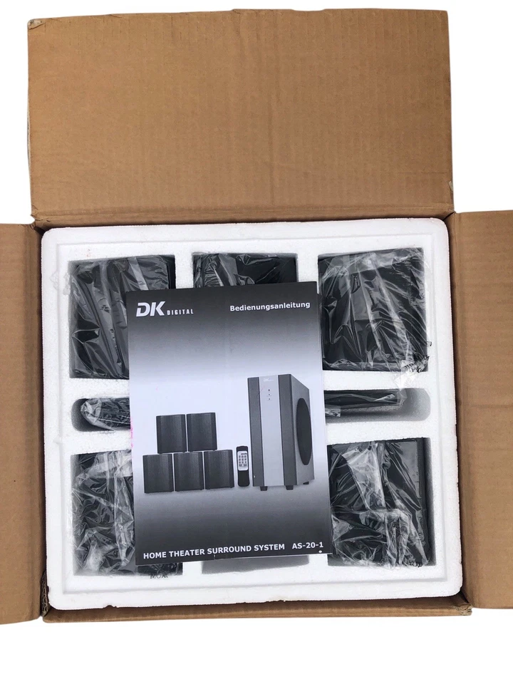 DK Digital AS-20-I Heimkinosystem 5.1 Surround Sound System Neu - Bild 4 von 4