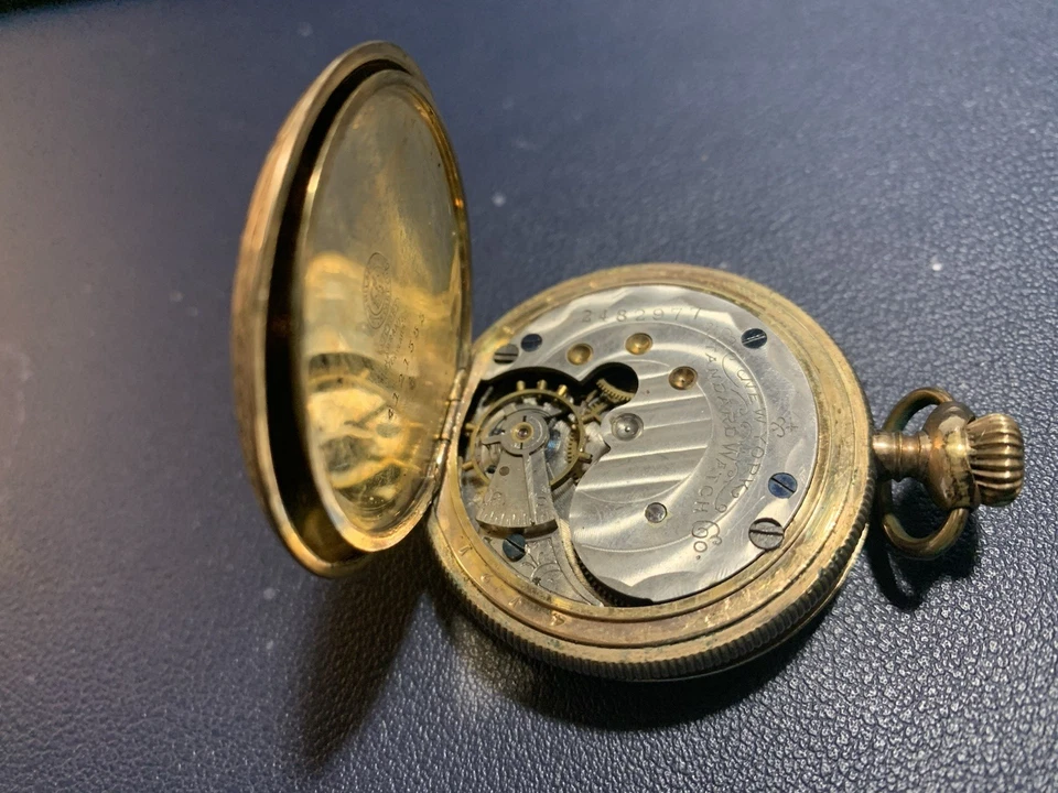 Vintage NY Standard Pocket Watch, Grade 44, Mod. 1, 6s,7j ,1904 Hunter, Repair - Image 2 of 4