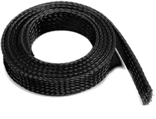 GForce - BLACK CABLE PROTECTION SHEATH 14mm LENGTH 1mt
