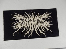 Parche con logotipo de banda chilena de música death metal esófago estilo gore BIS