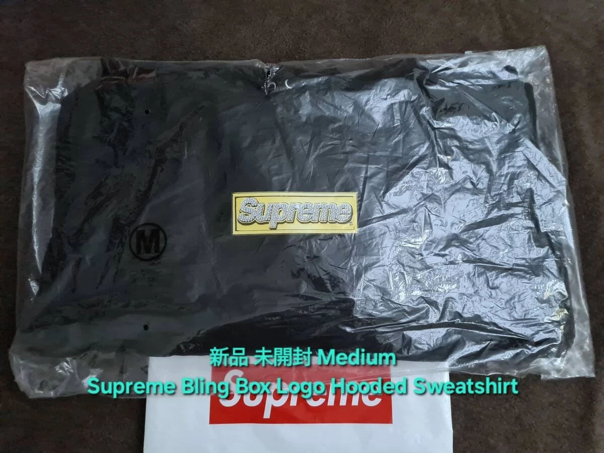 Sweat à capuche Supreme Bling Box logo Supreme Bling Box logo H neuf jamais ouvert