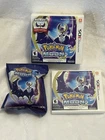 Nintendo 3DS Pokémon Moon w/New Lunala Figure - cartridge-box- inserts-figure