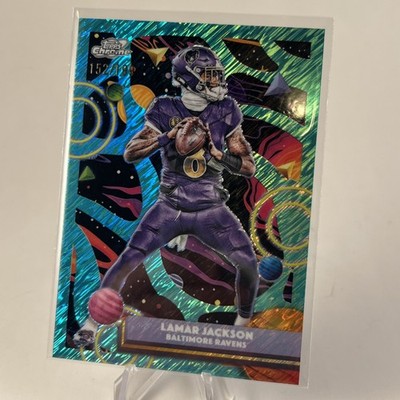 2025 Topps Cosmic Lamar Jackson Aqua Equinox 152/199 #7 Baltimore Ravens fb14