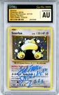 CGC Authentic Signed Ted Lewis Pokemon TCG Snorlax XY179 Black Star Promo Holo