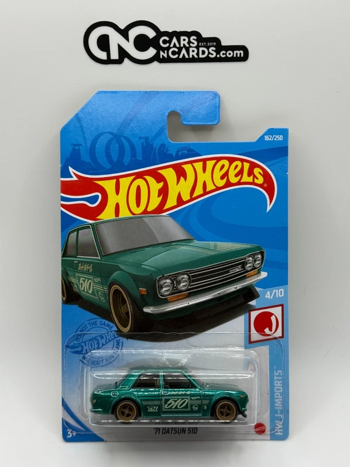 2021 Hot Wheels HW J-Imports 4/10 '71 Datsun 510 Super Treasure Hunt W/Protector - Image 3 of 4
