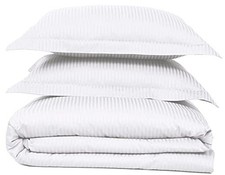 100 Cotton Duvet Cover Set Super King Super King Plus 120x120 White Striped
