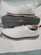 Stacy Adams Synchro Plain Toe Elastic Lace Up Sneaker White Shoes 12M 25518-100