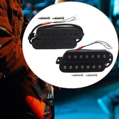 7 Saiten Humbucker Tonabnehmer 4 Kern Draht Ausgang aufgefächerter Bund einfach zu installieren