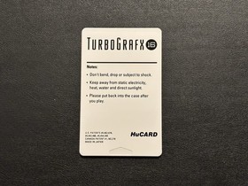 Air Zonk Game For TurboGrafx 16 HuCard Card Only Tested & Works Great! Authentic