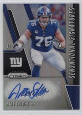 2019 Panini Prizm Sensational Signatures Nate Solder #SE-NAS Auto v9t