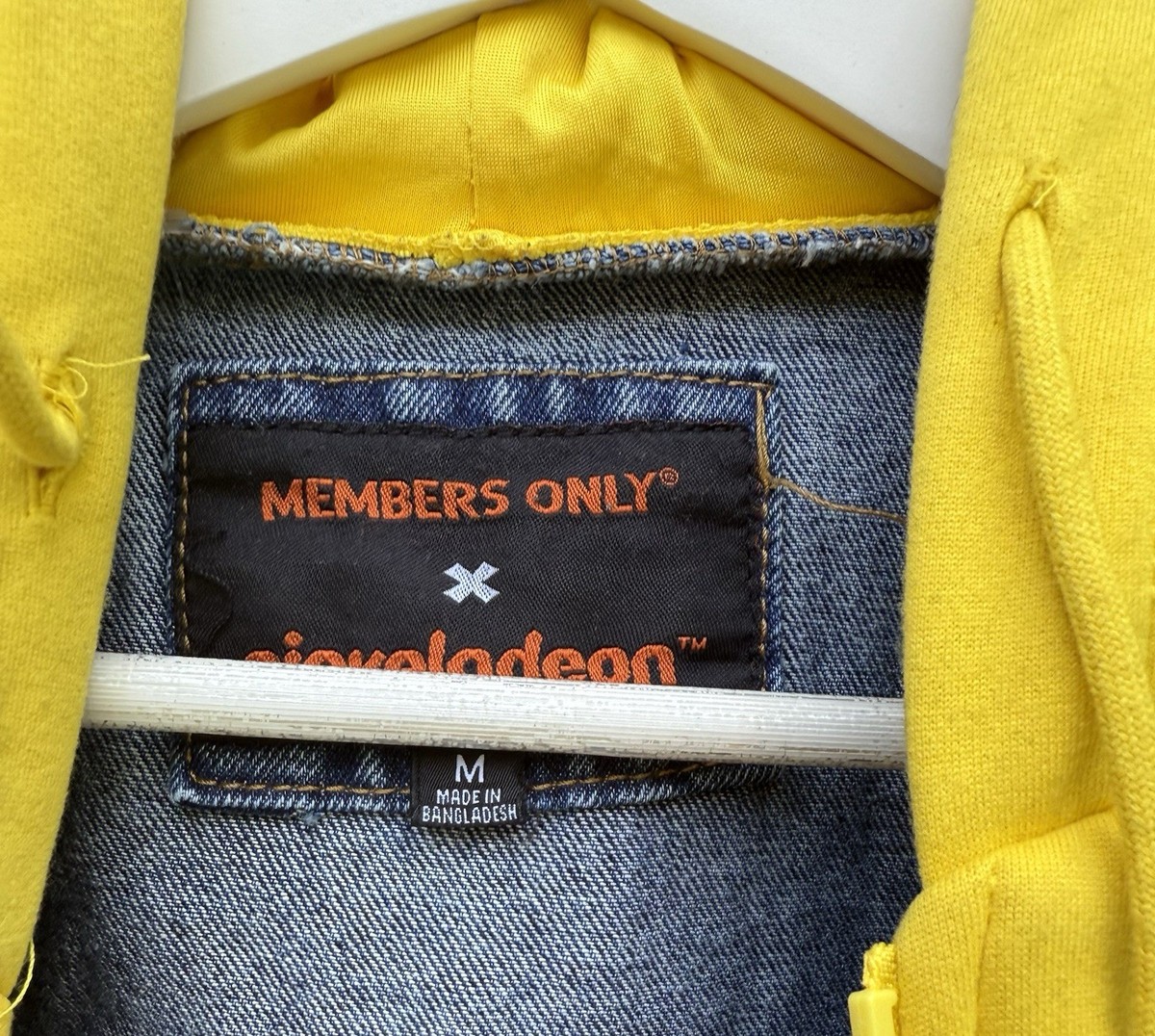 Members Only X Nickelodeon Jacket Men's Blue Spongebob Denim