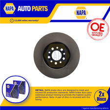 2x Brake Discs Pair Vented fits ALFA ROMEO 159 939 Front 05 to 12 330mm Set NAPA