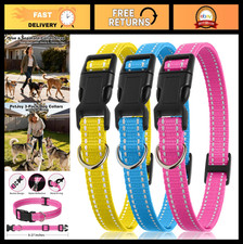 Adjustable E-Collar Replacement Strap with Reflective Strip  D-Ring - 3 Pack fo