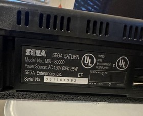 Sega Saturn Console Bundle + 7 Games Tested Working OEM Controller