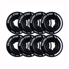 Rollerex ST360 92A Roller Skate Wheels 8-Pack  Color Options - Indoor Outd...