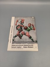 DFB Programm 1959 Finale Eintracht Frankfurt vs Kickers Offenbach 