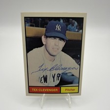 1982 Renata Galasso  Tex Clevenger 1961 World Champions#20 Yankees Auto Signed