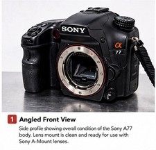 Sony Alpha A77 APS-C DSLR Body w/ DT 16-50mm, 30mm Macro, 50mm f/1.8
