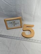 Wooden Alphabet Letter "5" 7 Inches H