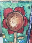 Hallmark "Dream" Mixed Media Collage Wall Art Hanging Flower Bird 11x8.5 — photo 3