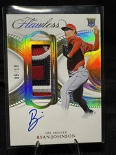 2025 Flawless Prominent Swatch Signatures Gold 3/10 Ryan Johnson Rookie Auto RC