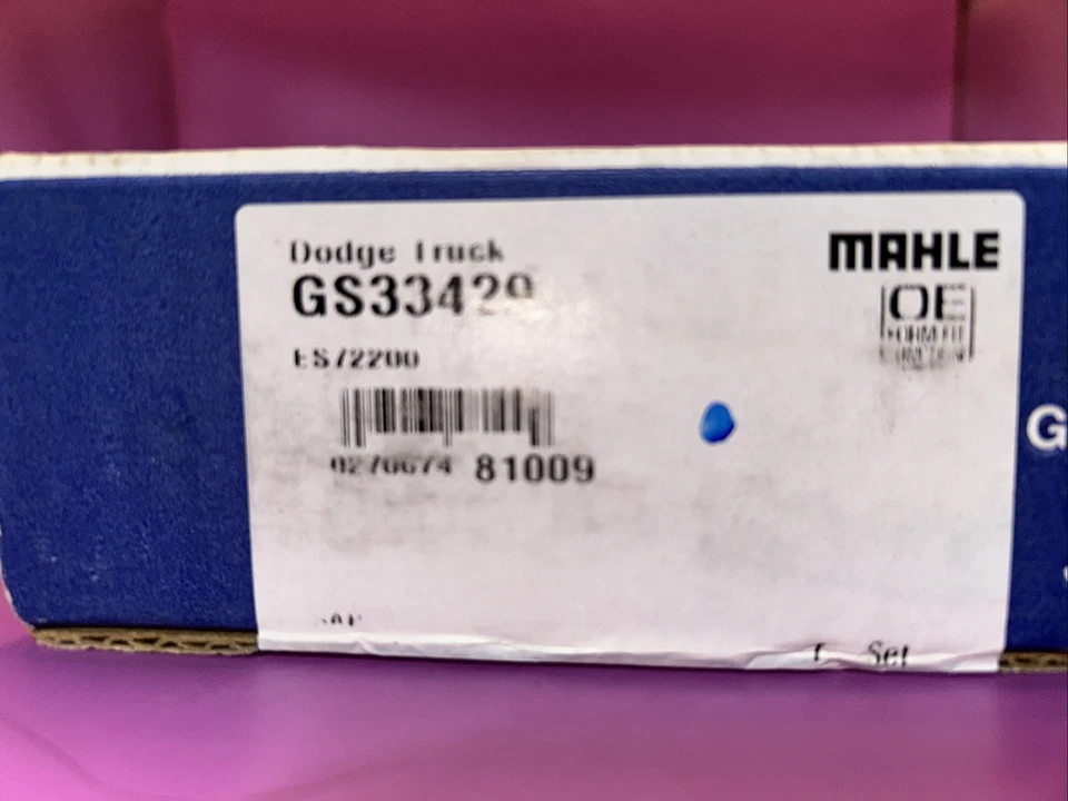 Комплект болтов головки блока цилиндров двигателя Mahle GS33429 Dodge Truck ES72200 - Изображение 2 из 4