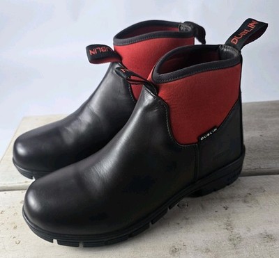 Dublin Nelson Neo Pull On Riding Waterproof Boots Brown Equestrian 11 New Red