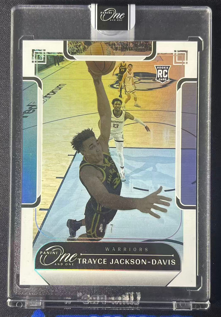 Trayce Jackson-Davis 2023-24 Panini One And One 4/7 White RC Warriors #144