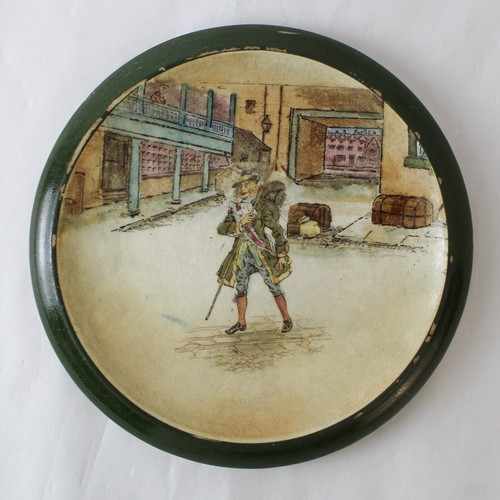 Vintage Royal Doulton Dickens Ware Barnaby Rudge Porzellan Untersetzer 6,5"