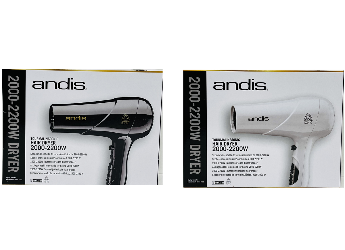 Andis 220 Volt Tourmaline Ionic Hair Dryer 2000-2200W 220V-240 For Export  NON-US