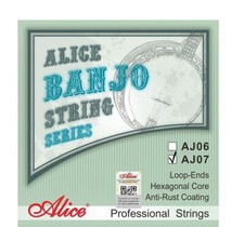 Alice AJ07 Phosphor Bronze Winding Banjo String Set - 4-Strings Loop Ends