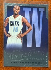 2012-13 Kemba Walker Brilliance Basketball RC Boston Celtics #79 The W card